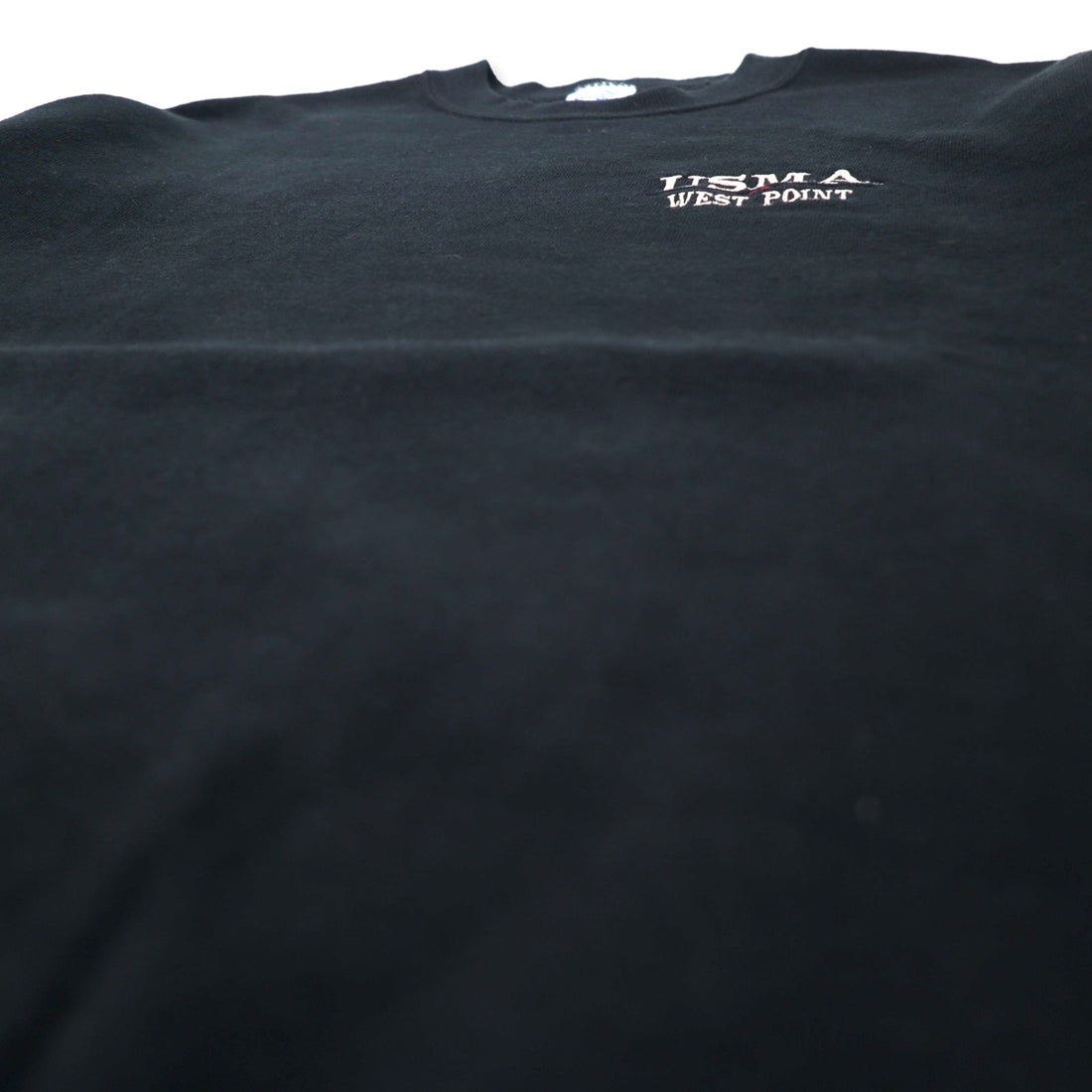 Velva Sheen USA Made 90s USMA Sweatshirt M Black Cotton