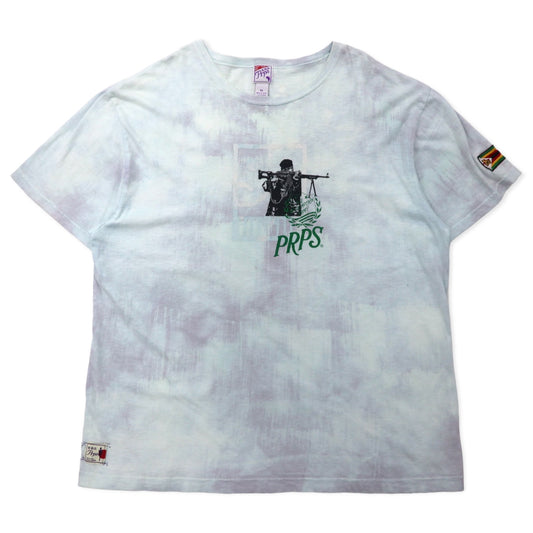PRPS タイダイ Tシャツ XL ホワイト コットン ビッグサイズ 日本製