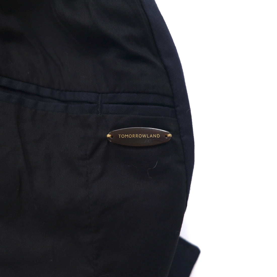 TOMORROWLAND Double Breasted Tailored Jacket Peak Lapel Blazer S Grey EXTRA EGYPTIAN COTTON