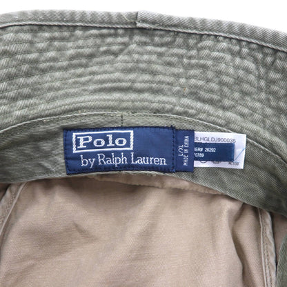 Polo by Ralph Lauren 90年代 サファリハット バケットハット L/XL ベージュ コットン