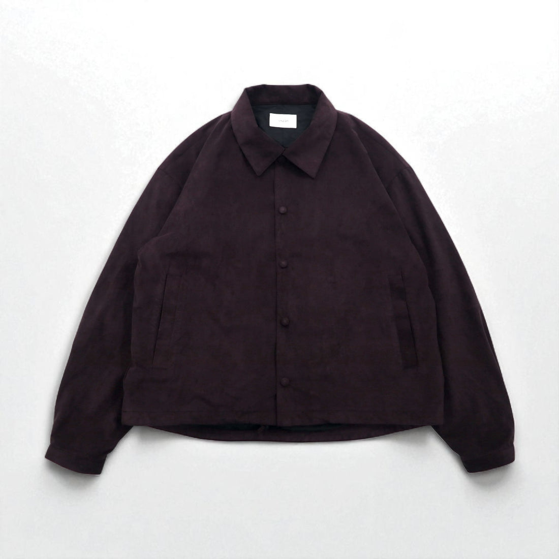 stein Fake Suede Leather Coach Jacket, Oversized M, Brown, ST-019, Made in Japan