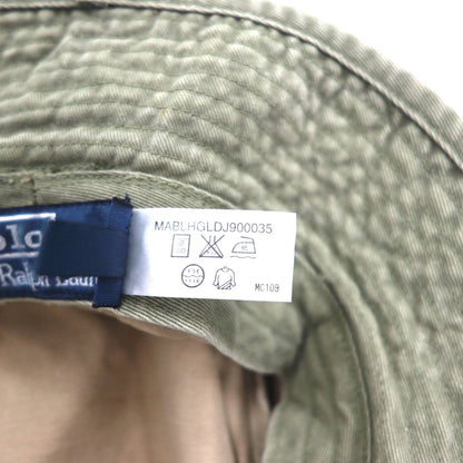Polo by Ralph Lauren 90年代 サファリハット バケットハット L/XL ベージュ コットン