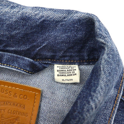 Levi's Premium Big E 2nd Type Denim Trucker Jacket, Size XL, Indigo, A7632-0013