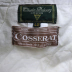 フランス製 80年代 Charles Dubourg テーパード コーデュロイパンツ L カーキ コットン COSSERAT 裾ジップ レザー パイピング DMCジップ