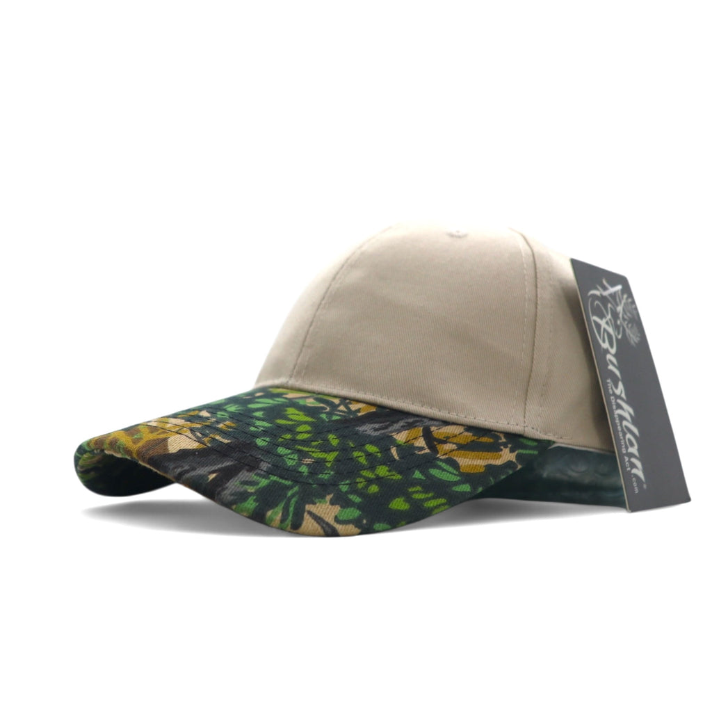 Bushlan リアルツリー カモフラ柄 ベースボールキャップ FREE ベージュ グリーン 未使用品