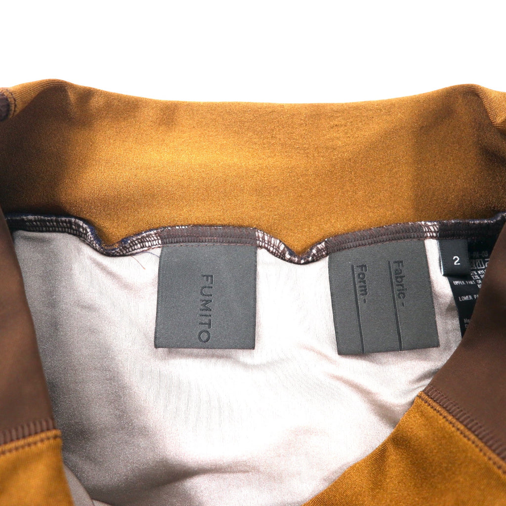 FUMITO GANRYU Docking Layered Sarouel Pants 2 Navy Nylon FU8-PA-03 Made in Japan