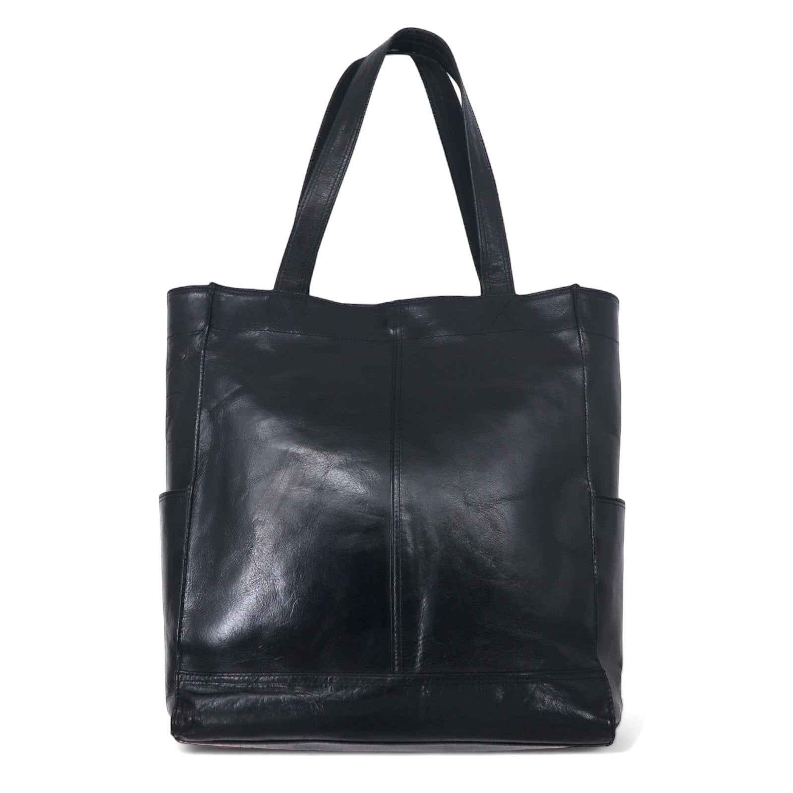 PORTER Frank All Leather Tote Bag Black Horsehide Horse Leather FRANK Made in Japan