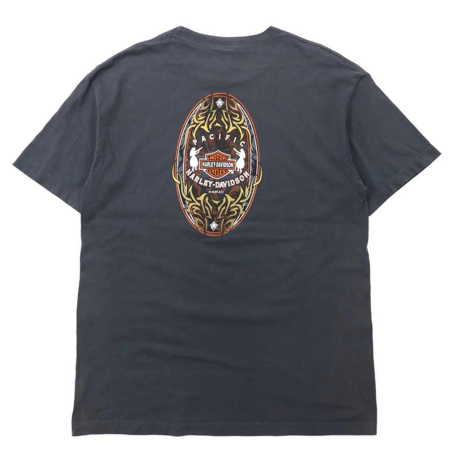 HARLEY DAVIDSON プリントTシャツ L グレー コットン HAWAII メキシコ製