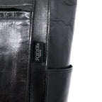 PORTER Frank All Leather Tote Bag Black Horsehide Horse Leather FRANK Made in Japan