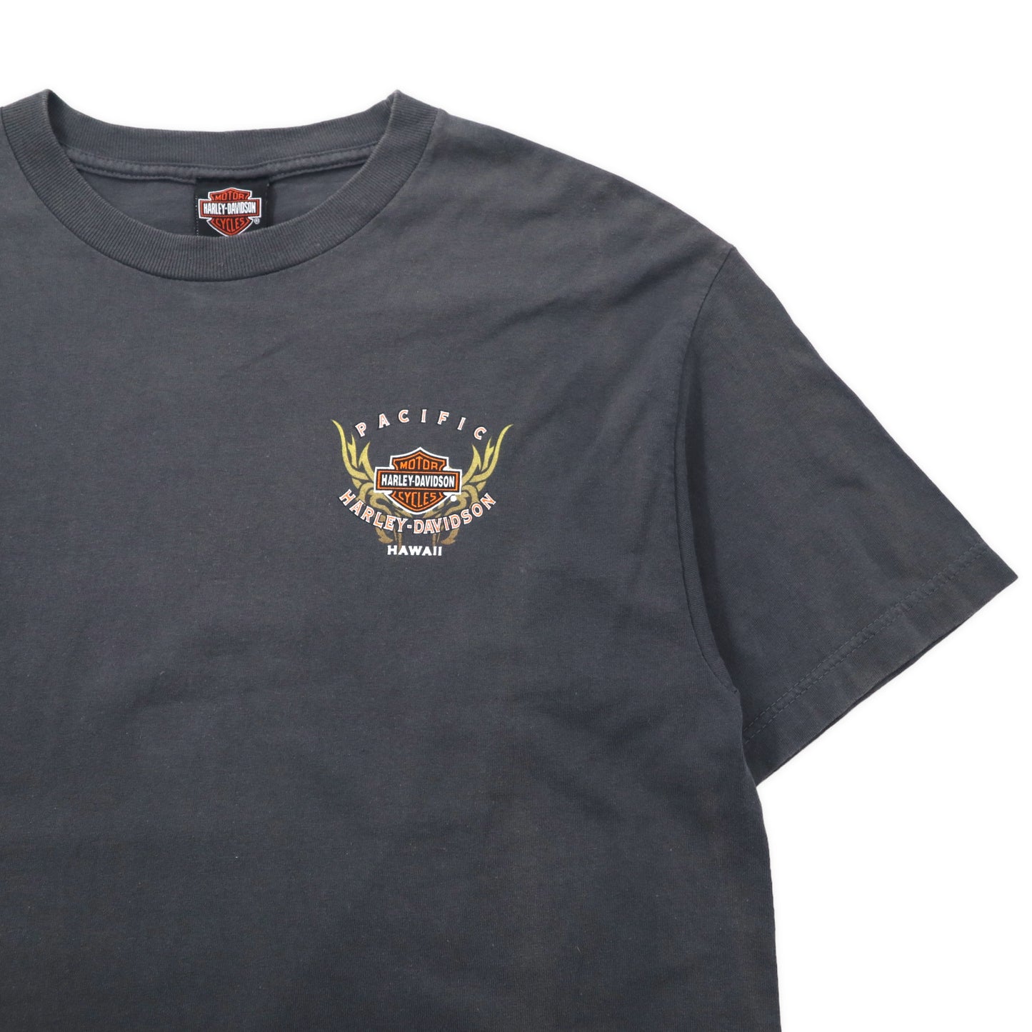 HARLEY DAVIDSON プリントTシャツ L グレー コットン HAWAII メキシコ製