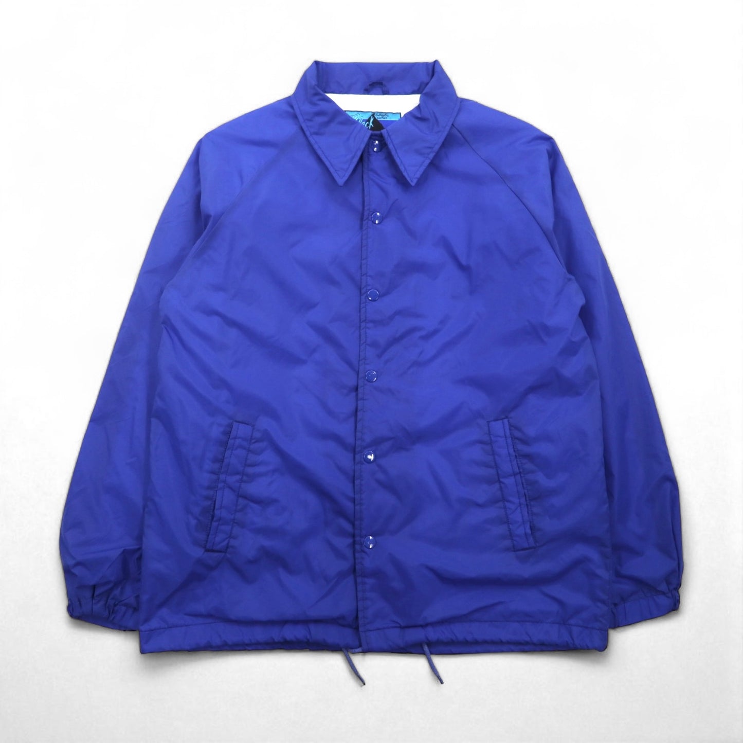 90s Vintage Sport Jacket 90年代 コーチジャケット S ブルー ナイロン Black Canyon