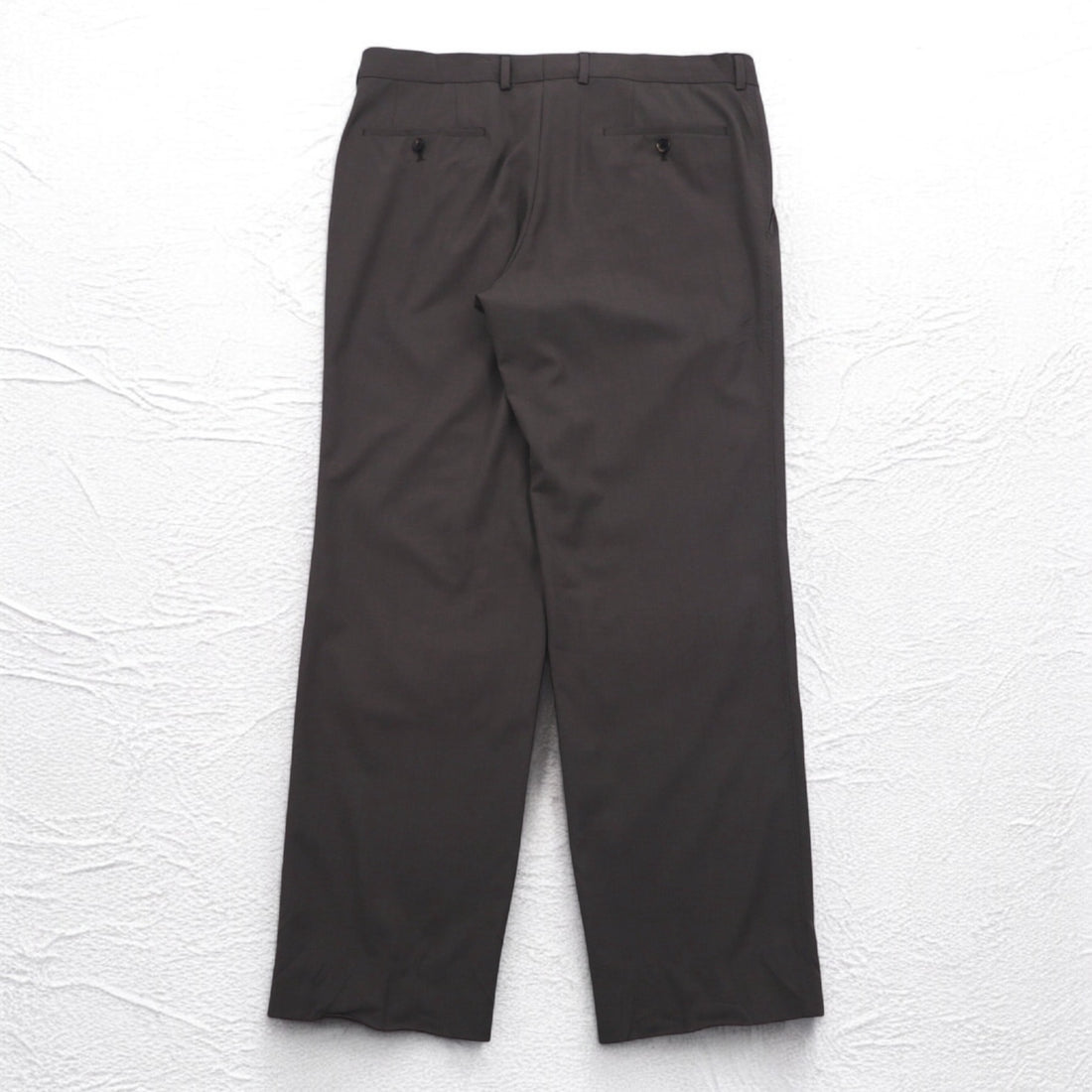 HUGO BOSS イタリア製 SUPER 120's ワイド スラックスパンツ スーツ XL グレー BIO TECH バイオテック GUABELLO
