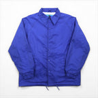 90s Vintage Sport Jacket, 90s Coach Jacket, Size Small, Blue Nylon, Black Canyon