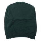 FRUIT OF THE LOOM USA made 90s embroidered sweatshirt L green cotton fleece lining LAS VEGAS