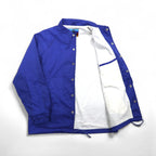90s Vintage Sport Jacket, 90s Coach Jacket, Size Small, Blue Nylon, Black Canyon