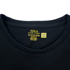 POLO RALPH LAUREN Logo Print T-Shirt XXL Black Cotton CLASSIC FIT Small Pony Embroidery Big Size