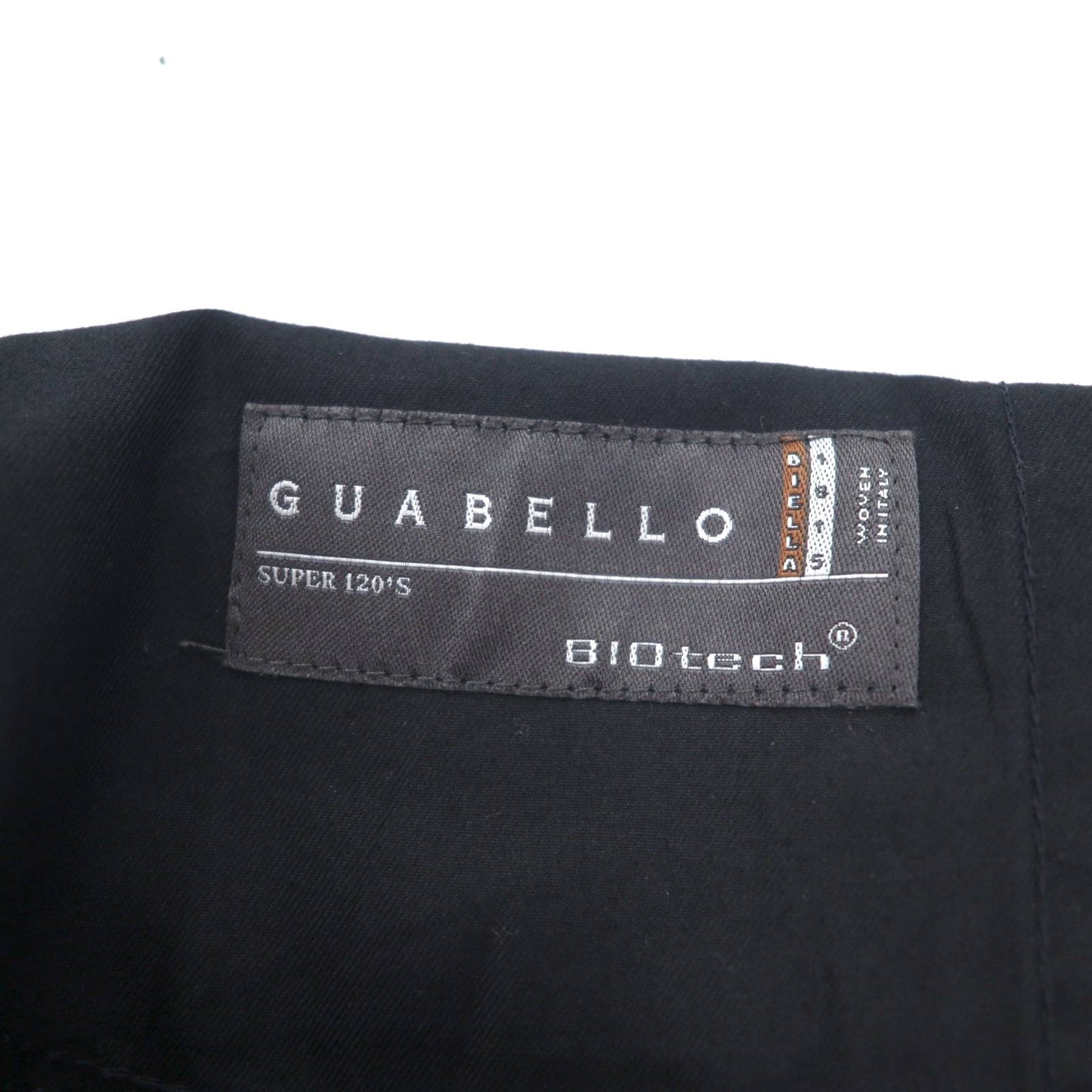 HUGO BOSS イタリア製 SUPER 120's ワイド スラックスパンツ スーツ XL グレー BIO TECH バイオテック GUABELLO