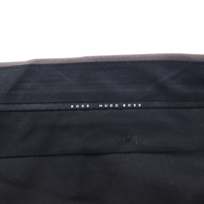HUGO BOSS イタリア製 SUPER 120's ワイド スラックスパンツ スーツ XL グレー BIO TECH バイオテック GUABELLO