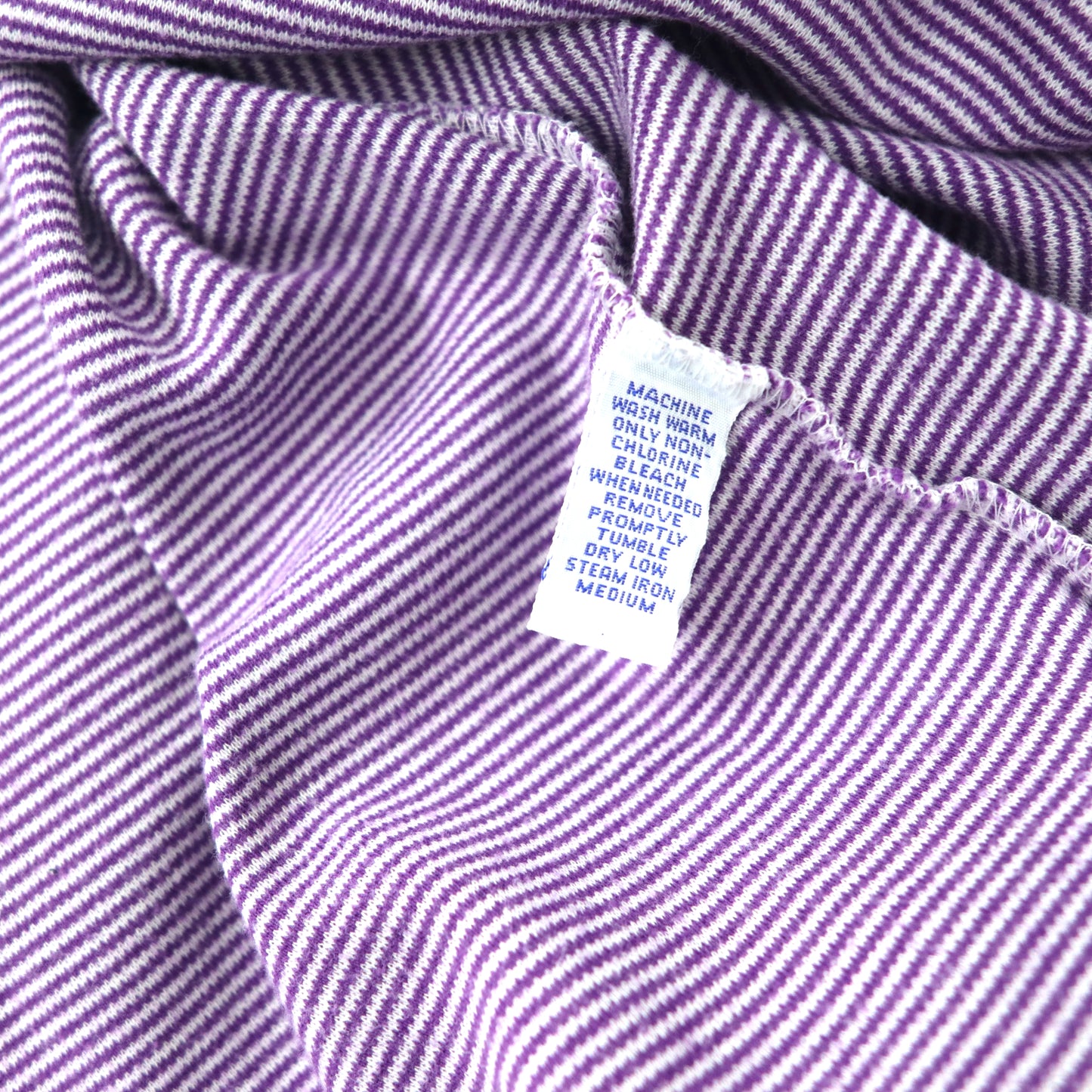Polo by Ralph Lauren ボーダー ポロシャツ XL パープル コットン スモールポニー刺繍