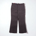 Sears 70年代 KINGS ROAD ブーツカット スラックスパンツ L グレー グレンチェック 千鳥格子 PERMA-PREST SCOVILLジップ