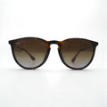 Ray-Ban ERIKA CLASSIC Polarized Wellington Sunglasses, Brown, RB4171-F, 710/TS, 54-18, 3-Piece Set, Made in Italy