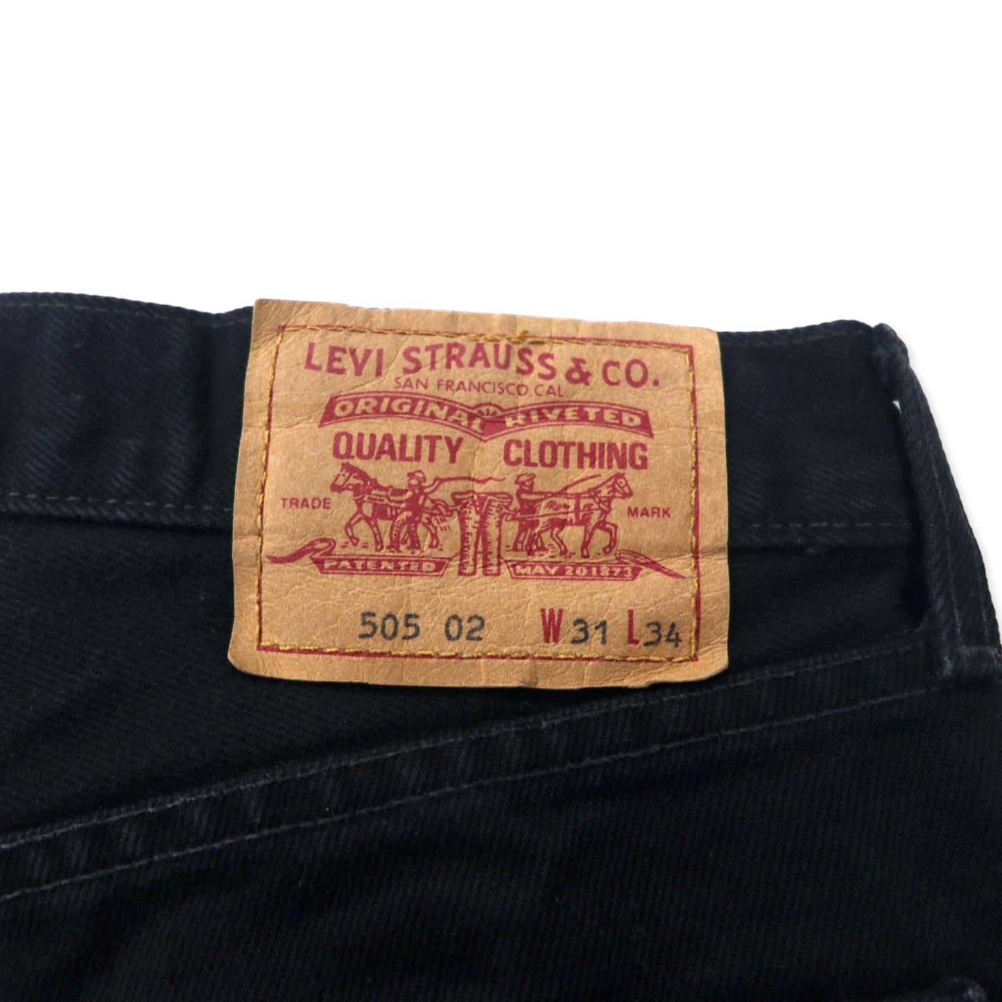 Levi's 90年代 ユーロリーバイス ブラックジーンズ デニムパンツ 31 コットン 505 0285