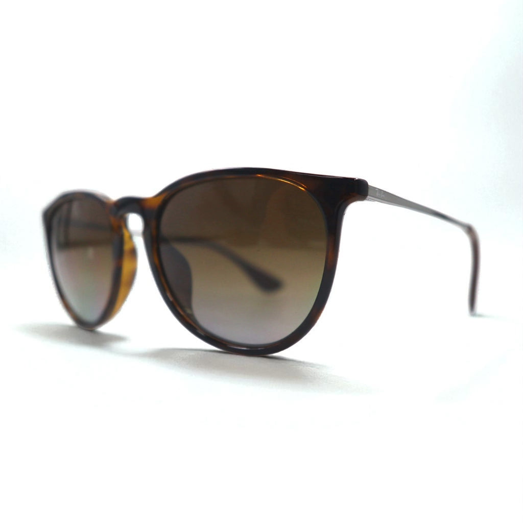 Ray-Ban ERIKA CLASSIC Polarized Wellington Sunglasses, Brown, RB4171-F, 710/TS, 54-18, 3-Piece Set, Made in Italy