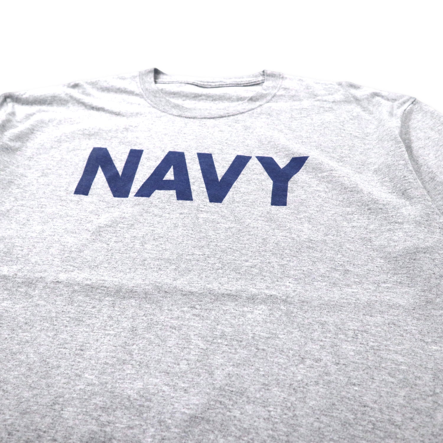 US NAVY Tシャツ XL グレー コットン ミリタリーフィジカル