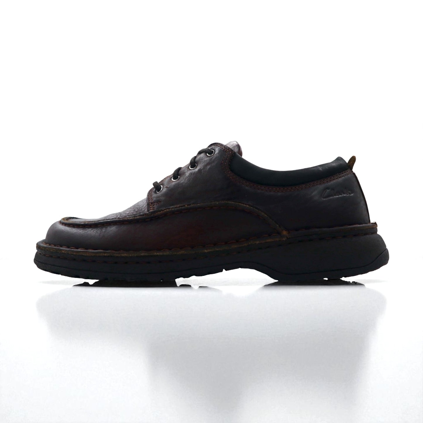 Clarks モックトゥ コンフォートシューズ 28cm ブラウン レザー 37312