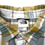 THE NORTH FACE Check Shirt L Green White Cotton US Standard Hayden Pass 2.0 Shirt NF0A55U8