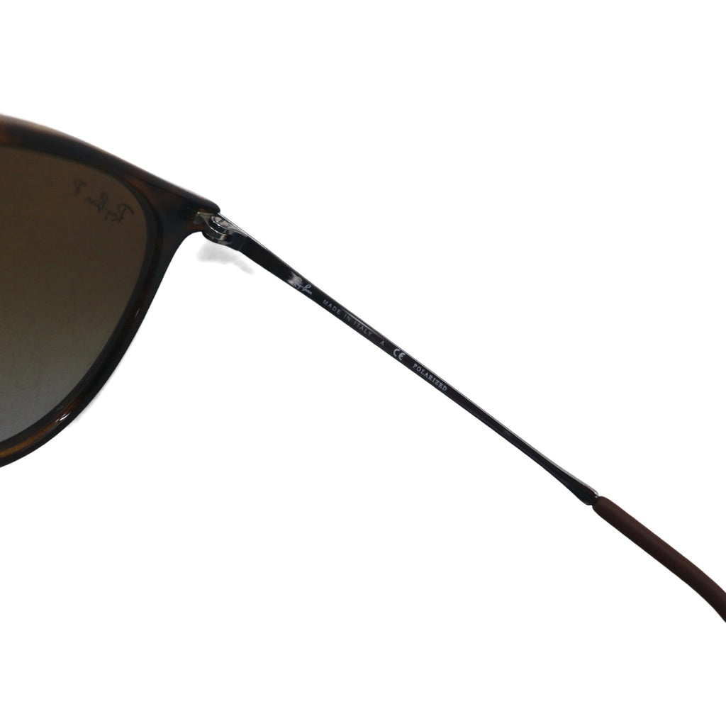 Ray-Ban ERIKA CLASSIC Polarized Wellington Sunglasses, Brown, RB4171-F, 710/TS, 54-18, 3-Piece Set, Made in Italy