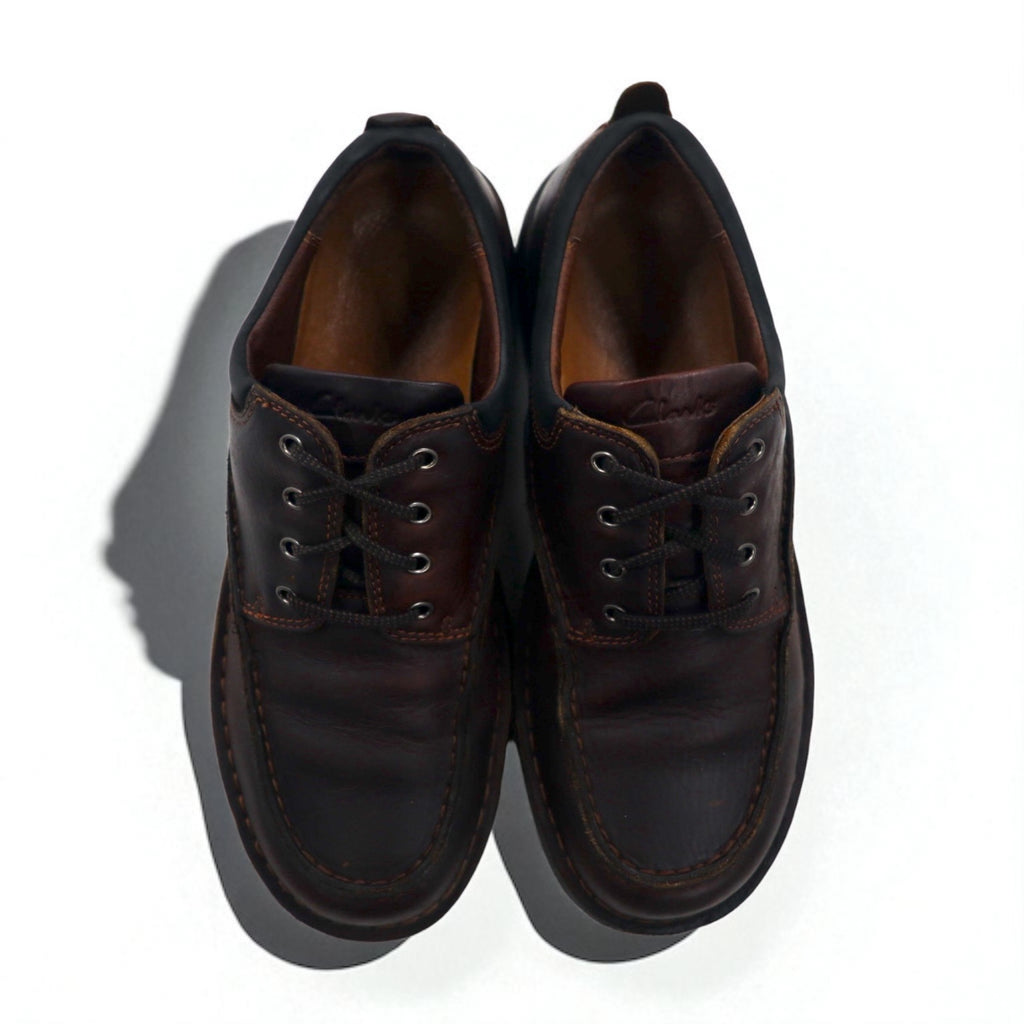 Clarks Moc Toe Comfort Shoes, Size 28cm, Brown Leather, 37312