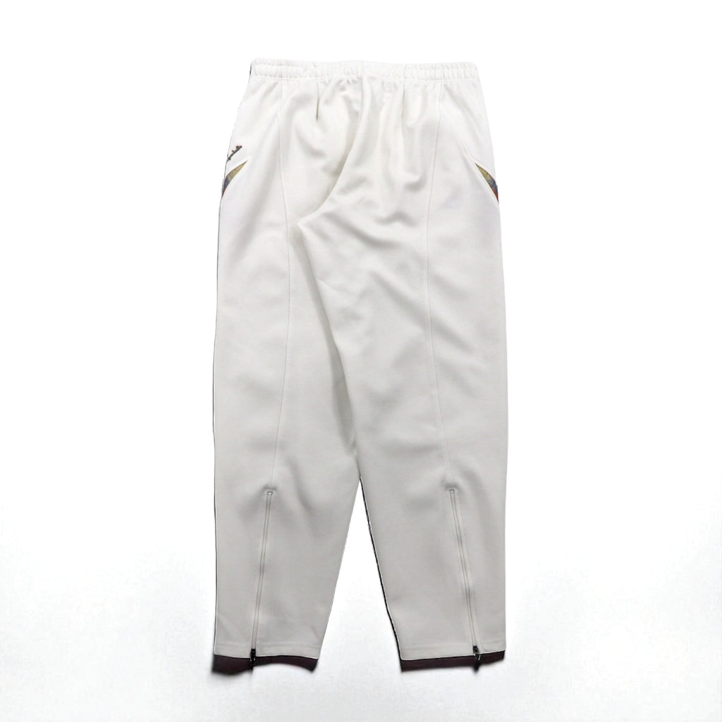 Champion 90s Jersey Track Pants, Size XL, White, Polyester, Zippered Hem, Slit, Made in Japan