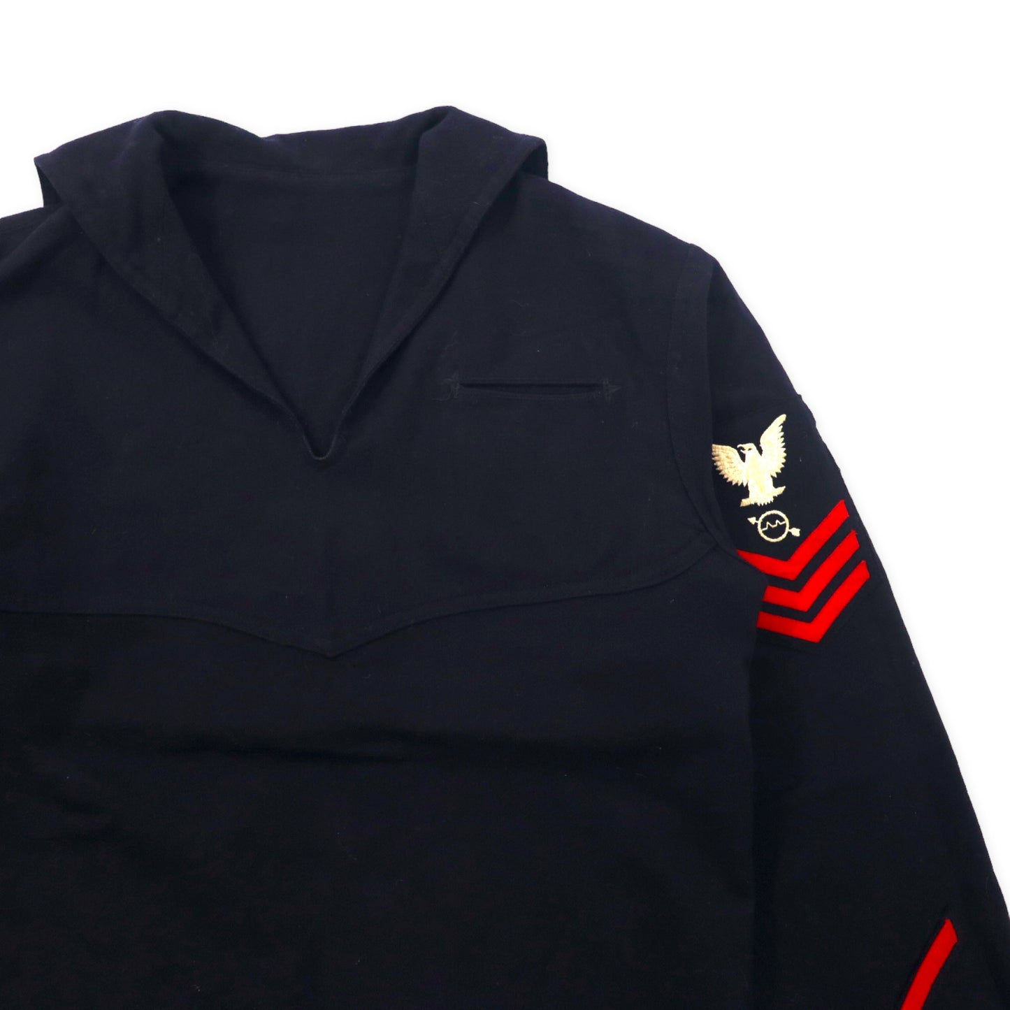 US NAVY 40年代 NAVAL CLOTHING DEPOT セーラーシャツ 88 ネイビー ウール ミリタリー MAN'S BLUE UNDRESS