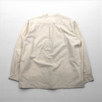 Bulgaria 50s Grandpa Shirt 50年代 レプリカ ブルガリア軍 スリーピングシャツ グランパシャツ XL 生成り 未使用品