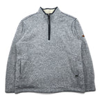日本然リトテ-古着オンライン-ORVIS 裏ボア ハーフジップ フリースジャケット XL グレー ポリエステル-