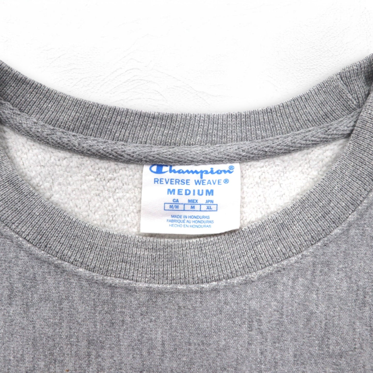 Champion リバースウィーブ REVERSE WEAVE スウェット XL グレー 青単タグ 復刻 ホンジュラス製