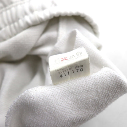 Champion 90s Jersey Track Pants, Size XL, White, Polyester, Zippered Hem, Slit, Made in Japan