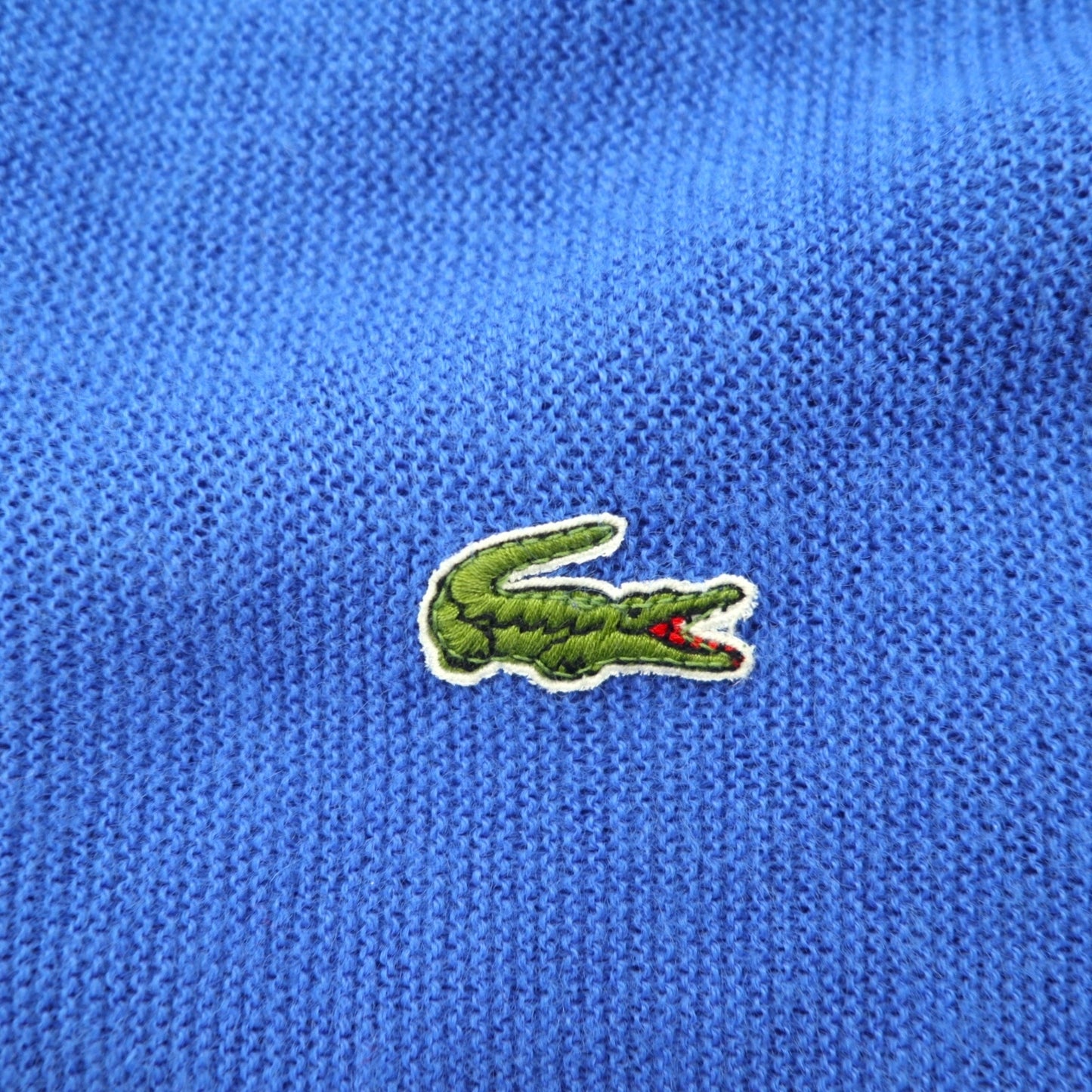 IZOD LACOSTE 80年代 USA製 ニット カーディガン L ブルー アクリル