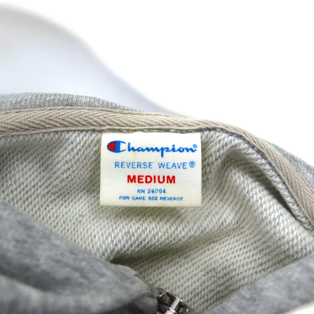 Champion Reverse Weave Full Zip Hoodie, Medium, Gray, Cotton, CW-F101