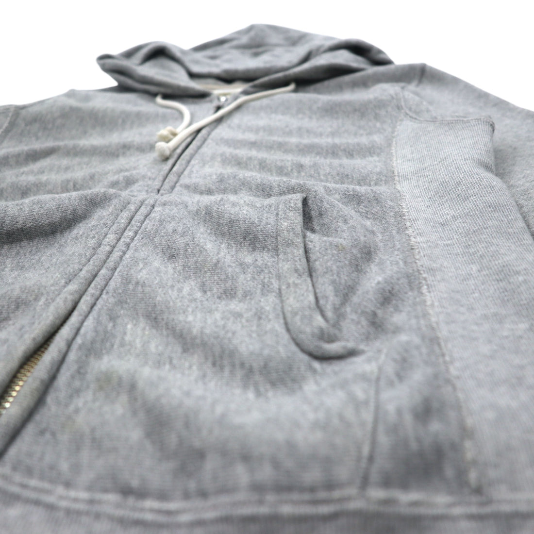 Champion Reverse Weave Full Zip Hoodie, Medium, Gray, Cotton, CW-F101