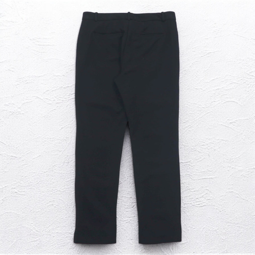 CALVIN KLEIN ストレッチ イージー アンクルパンツ スラックス M ブラック レーヨン