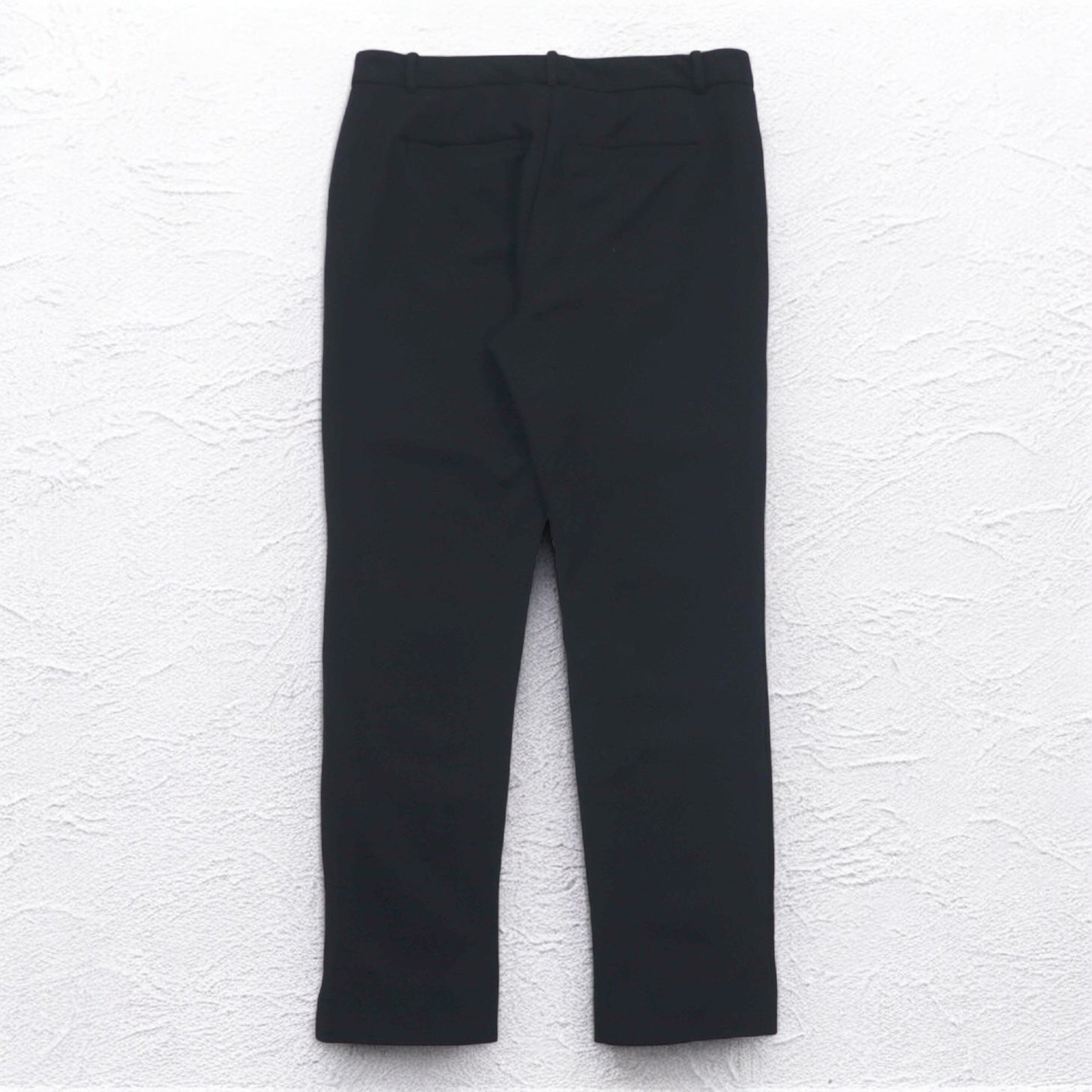 CALVIN KLEIN ストレッチ イージー アンクルパンツ スラックス M ブラック レーヨン