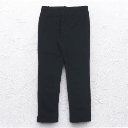 CALVIN KLEIN ストレッチ イージー アンクルパンツ スラックス M ブラック レーヨン