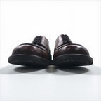 Kenneth Cole's Italian Vintage Leather Derby Shoes, brown leather, size 28cm, moc-toe dress shoes.