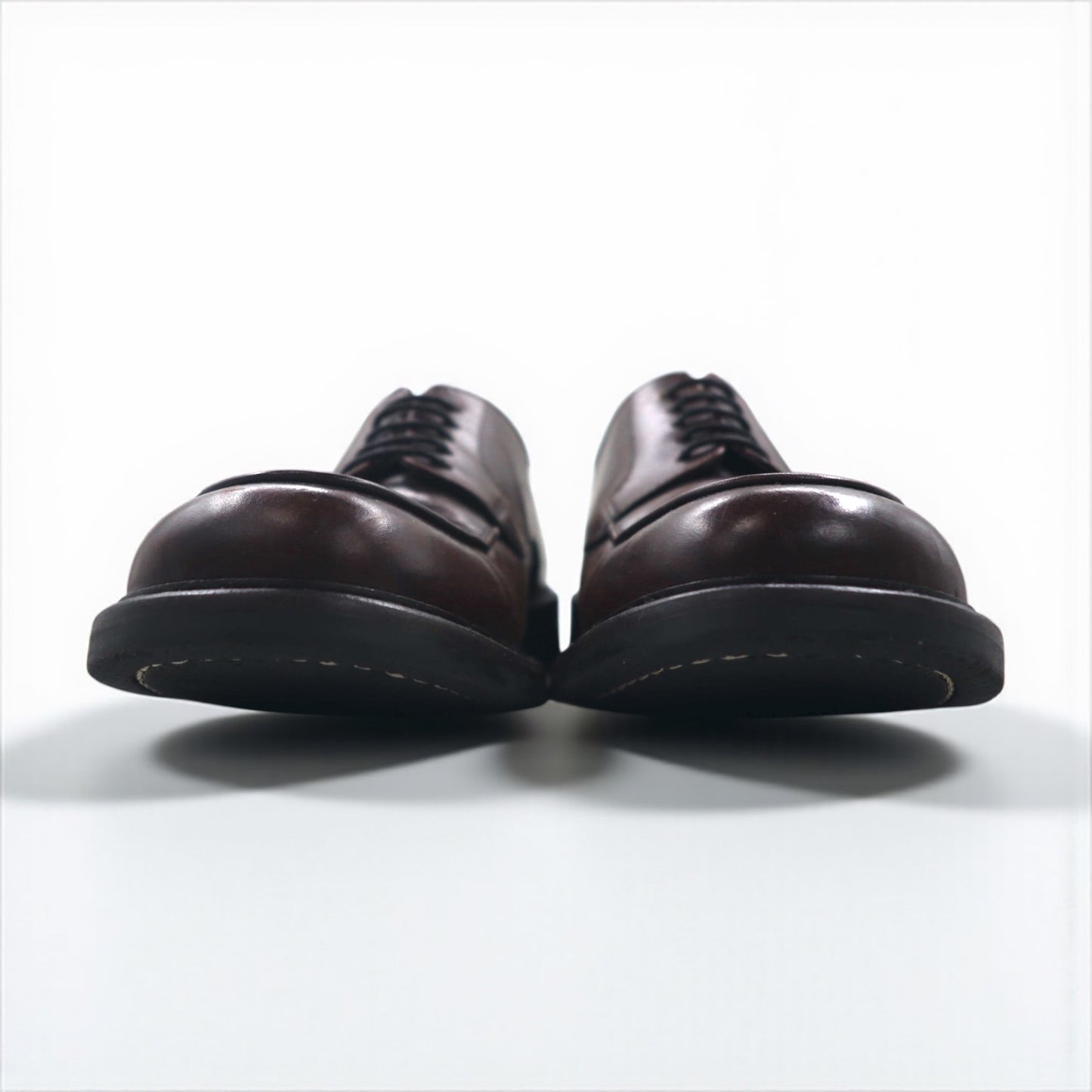 Italy Vintage Leather Derby Shoes イタリア製 モックトゥ ドレスシューズ 28cm ブラウン レザー KENNETH COLE