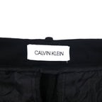 CALVIN KLEIN ストレッチ イージー アンクルパンツ スラックス M ブラック レーヨン