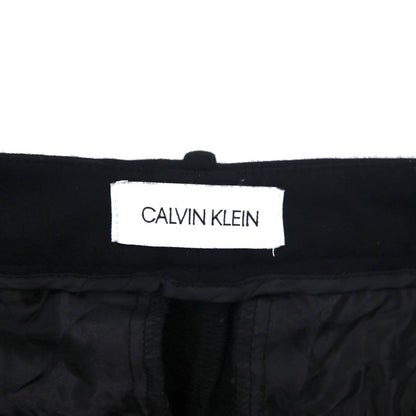 CALVIN KLEIN ストレッチ イージー アンクルパンツ スラックス M ブラック レーヨン