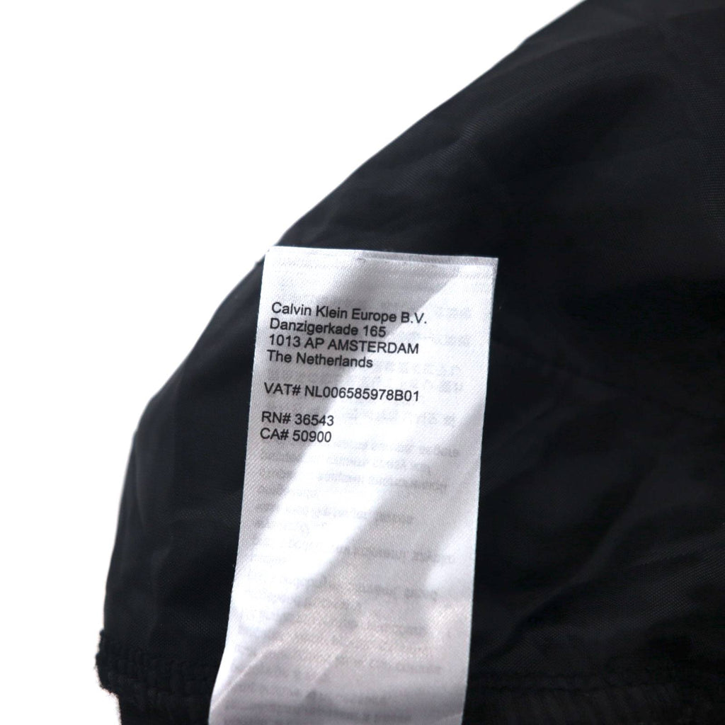 CALVIN KLEIN ストレッチ イージー アンクルパンツ スラックス M ブラック レーヨン