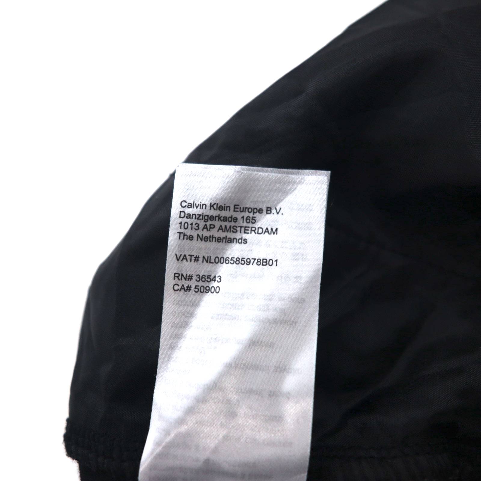 CALVIN KLEIN ストレッチ イージー アンクルパンツ スラックス M ブラック レーヨン